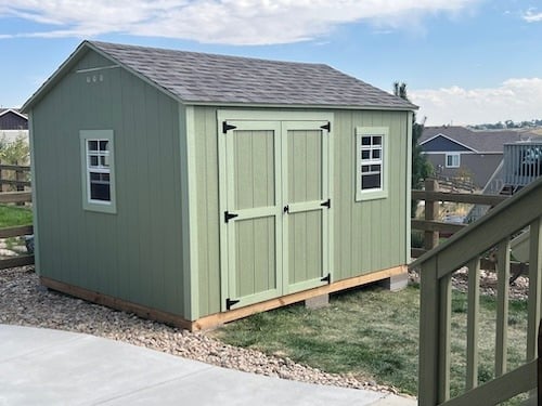 10 x 12 Backyard Basement Shed