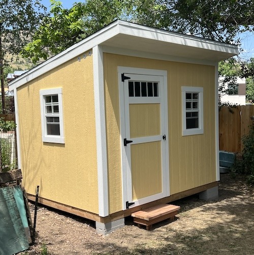 8x10 Leanto Shed - Yellow