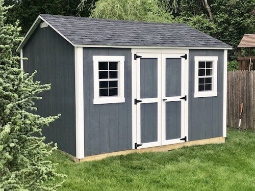 8x10 Ranch Shed Gray