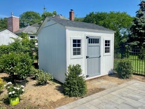 8x8 Ranch Shed White