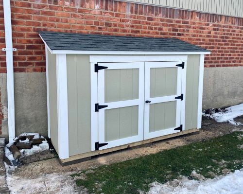 4' x 8' Lean To Garden Shed